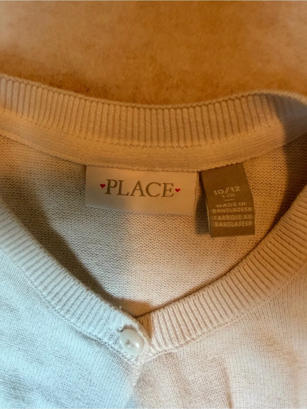 Classic Crewneck Cardigan Sweater - White